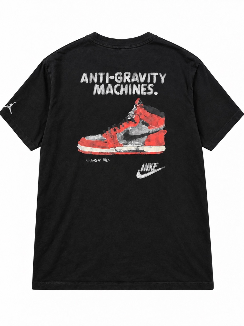 Jordan Anti-Gravity Machines Men's Black Graphic Crew Neck T-Shirt XL FD7029-010